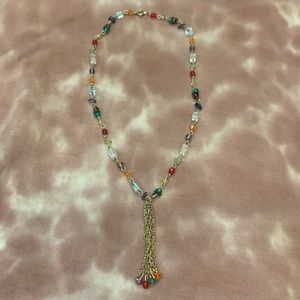 Beaded choker necklace